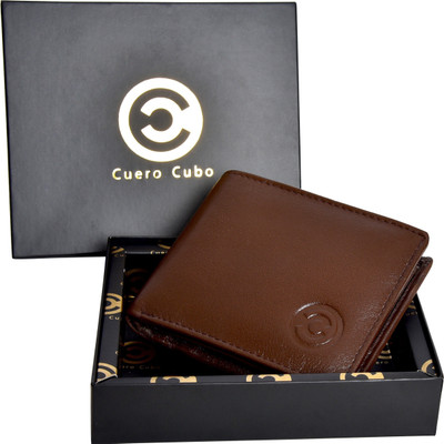 

Cuero Cubo Men Brown Genuine Leather Wallet(7 Card Slots)