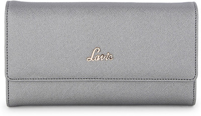 

Lavie Women Casual Grey Artificial Leather Wallet(5 Card Slots), Silver