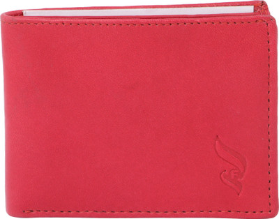 

fledge Men Red Genuine Leather Wallet(7 Card Slots)