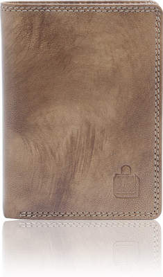 

Le Craf Men Khaki Genuine Leather Wallet(7 Card Slots), Khaki-13