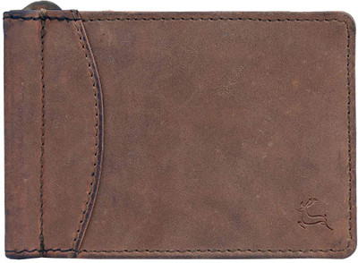 

Leaderchi Men Brown Genuine Leather Wallet(8 Card Slots)