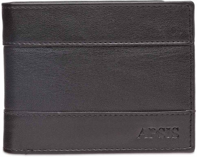 

APSIS Men Black Artificial Leather Wallet(3 Card Slots)