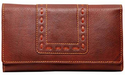 

Borse Women Casual Brown Genuine Leather Wallet(5 Card Slots)