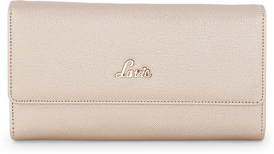 

Lavie Women Formal Beige Artificial Leather Wallet(5 Card Slots), Gold