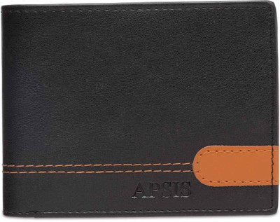 

APSIS Men Black Artificial Leather Wallet(6 Card Slots)