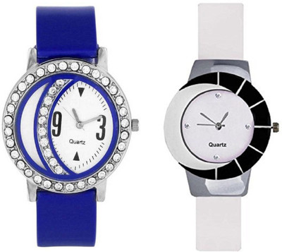 

Rage Enterprise New Stylish Blue Fancy Diamond White Chand Girls Watch - For Men & Women