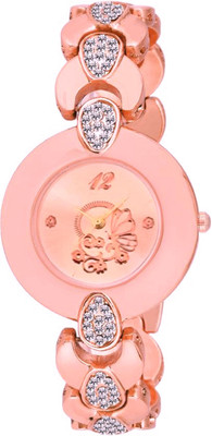 

TRUE KART New Designer Gold Diamond Studded Watch For Girl Watch - For Women