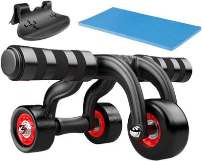 

Jubilant Lifestyle Multi Abdominal Core Exerciser Equipment/ Abs Roller With KneePad And Stopper Ab Exerciser(Black)