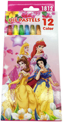 

Funcart three Princess oil pastel drawing colors for kids