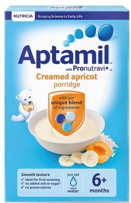 

aptamil Creamed Apricot Porridge 125g Cereal(125 g, 6+ Months)