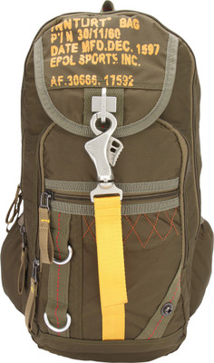 

TBTEx Inturt Metal Hide 15 L Backpack(Green)