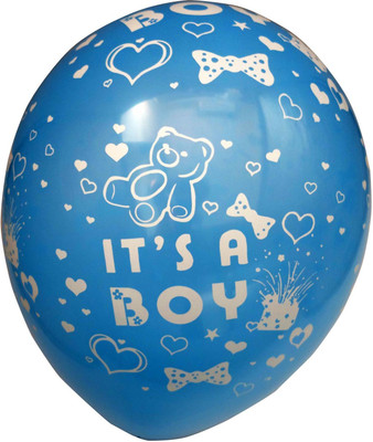 

Funcart Printed ITS A BOY LATEX BALLOONS (5 PCS/PACK) Balloon(Blue, Pack of 5)