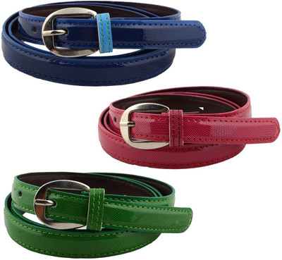 

Shree Fashion Men & Women Casual Multicolor Genuine Leather Belt
