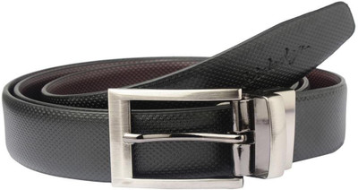 

Hidedge Men Formal Black, Brown Artificial Leather Reversible Belt