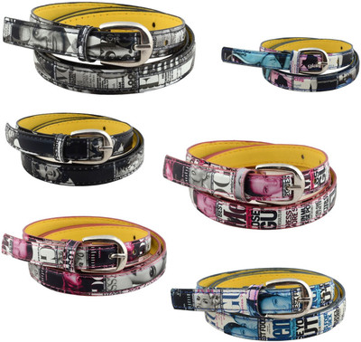

Shree Fashion Men & Women Casual Multicolor Genuine Leather Belt