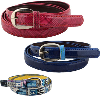 

Shree Fashion Men & Women Casual Multicolor Genuine Leather Belt
