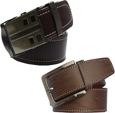 

LOOPA Men Formal Brown Synthetic Belt