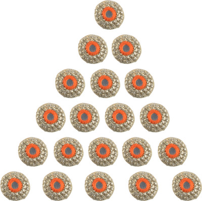 

Fabric and Lace BT075C Metal Buttons(Pack of 20)