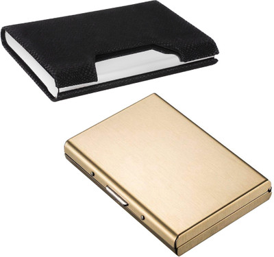 

Flipkart SmartBuy Combo of 1 Matt Golden ATM Special Edition & 1 Trendy Official ATM / ID / DEBIT / CREDIT / VISITNG 10 Card Holder(Set of 2, Multicolor)