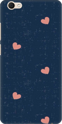 COBIERTAS Back Cover for VIVO Y55L(Pink Floating Hearts In Blue Matte Designer, Hard Case, Plastic) Flipkart