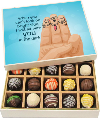 

Chocholik When You Can’t Look On Bright Side - Dark, Milk, White Chocolate Truffles - 20pc Truffles(300 g)