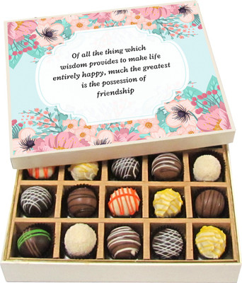 

Chocholik All the Thing Which Wisdom Provides to Make - Dark, Milk, White Chocolate Truffles - 20pc Truffles(300 g)