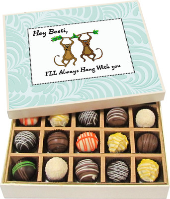 

Chocholik Hey Besti, I’ll Always Hang With You - Dark, Milk, White Chocolate Truffles - 20pc Truffles(300 g)