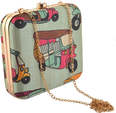 

Zephyrr Party Green Clutch