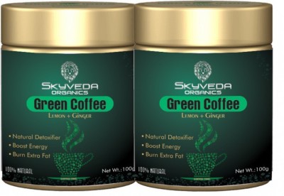 

Skyveda Organics GREEN COFFEE FOR WEIGHT LOSS 100% NATURAL,GLUTEN FREE FOR UNISEX Instant Coffee 200 g(Pack of 2, Ginger Flavoured)