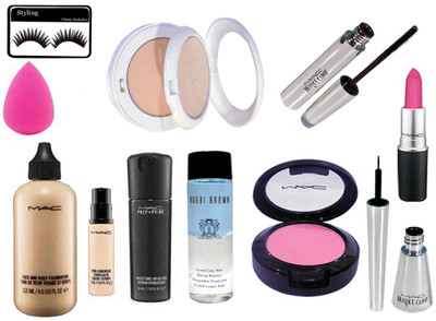 

styling Eyelashes&Mac Face&Body Foundation&Brooke Candy Eyeliner&Mascara&Pink Lipstick,Marine Compact,Pro Longwear Concealer,Pink Shade Blusher&Sponge Puff&Bobbi Brown Makeup Remover&Face Serum(Set of 11)