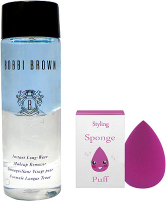 

Styling Of Sponge Puff With Bobbi Brown Instanst Long wear Makeup Remover(Set of 2)