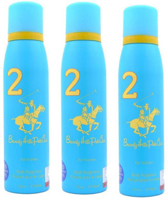 

polo club deo no 2 Deodorant Spray - For Women(450 ml, Pack of 3)