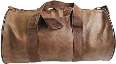 

Muccasacra Popular Tanned Camal Skin Finish Duffel Gym Bag with 3 compartments Gym Bag(Brown)