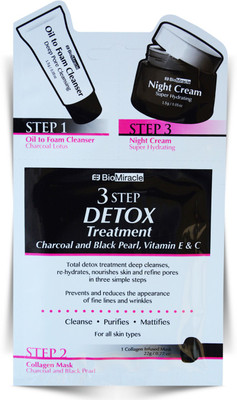 

BioMiracle 3 Step Detox 3 Pack Face Mask(75 g)