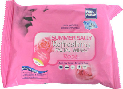 

Summer Sally Facial Wipes Rose(Pack of 25)