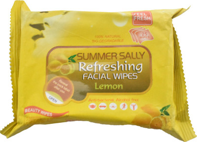 

Summer Sally Facial Wipes Lemon(Pack of 25)