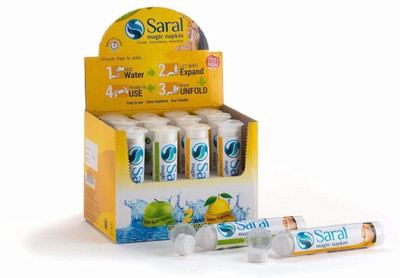 

Saral Magic Tablet Napkin in Tube Pack - 12 Tube Packs (120 Pieces)(Pack of 120)