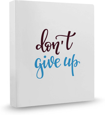 

100yellow Don�t Give Up PVC Plastic, Ring Binder(Set Of 1, Multicolor)