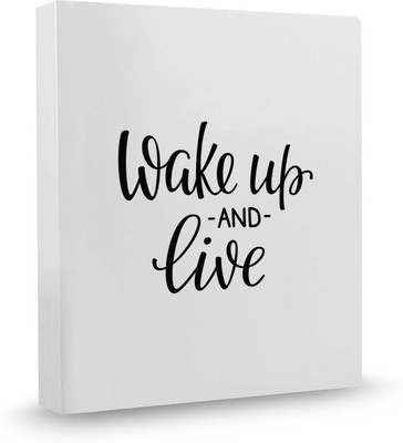

100yellow Wake Up And Live PVC Plastic, Ring Binder(Set Of 1, Multicolor)