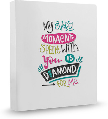 

100yellow Love Quotation Funny PVC Plastic, Ring Binder(Set Of 1, Multicolor)