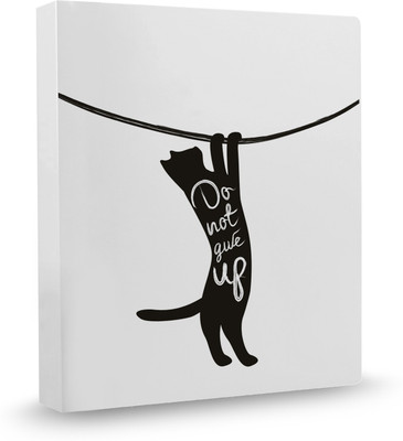 

100yellow Black cat PVC Plastic, Ring Binder(Set Of 1, Multicolor)