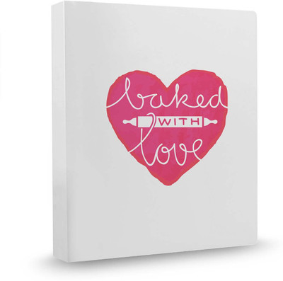 

100yellow Baked with love PVC Plastic, Ring Binder(Set Of 1, Multicolor)