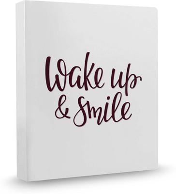 

100yellow Wake Up And Smile PVC Plastic, Ring Binder(Set Of 1, Multicolor)