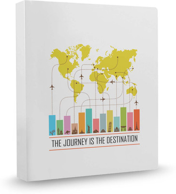 

100yellow Travel Quotation PVC Plastic, Ring Binder(Set Of 1, Multicolor)