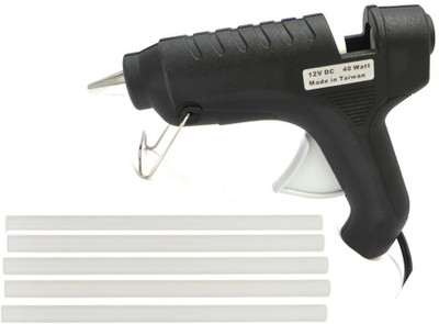 FADMAN ITEK BLACK 40W 40 WATT HOT GLUE GUN WITH 5 GLUE STICKS Standard Temperature Corded Glue Gun(11 mm)