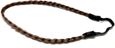 

SSEmp Bohemian style Hair Plaited Headband Hairband Head Band(Brown)
