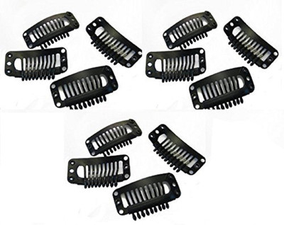 

Jampak™ Hair Wig Clips 12 pcs, Hair Toupee Clips, Hair Patch Clips, Hair Extension Clips, hair Attachment Clips, Hair Bonding Clips For Men & Women, Black, 15 Grams Hair Accessory Set (Black) Hair Clip(Black)