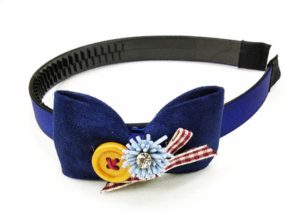 

fairytale Fancy Bow Hair Band For Small Girls Age 1 to 12.size regular Hair Band(Blue)