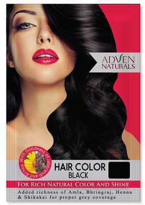 

Adven Naturals Hair Color Black Hair Color(black)