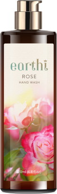 

Earthi Rose Handwash, Pure Rose Extract, Herbal, Liquid, Antibacterial(200 ml, Bottle)